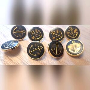 8 NAUTICAL ANCHOR Unique Sewing Garment BUTTONS